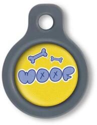 Blucky Graffiti Yellow Dog Tag small