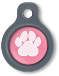 Blucky Wild Paw Dark PInk Dog Tag small - falatozoo