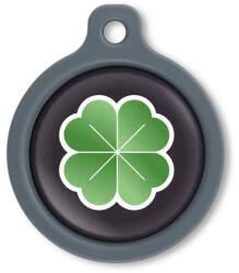 Blucky Clover Black Dog Tag large - falatozoo
