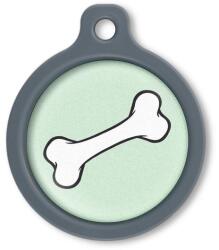 Blucky Bone Pastel Green Dog Tag large