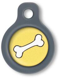 Blucky Bone Yellow Dog Tag small - falatozoo