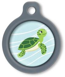 Blucky Baby Turtle Pastel Turquoise Dog Tag medium - falatozoo