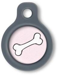 Blucky Bone Rose Dog Tag small
