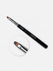  Ovális ecset gélhez és akrilgélhez N6 Onyx Nails professzionális, rátéttel