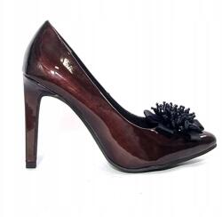 Marco Tozzi 22432 bordó lakkozott női cipő, 35-ös méret (22432)