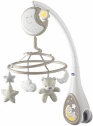 Chicco Carusel pentru pătuț cu sunete Chicco 3 în 1 NEXT2DREAMS 3xAA gri (AG0757)