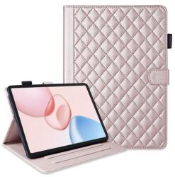  Husă LATTICE tip carte pentru Honor Pad 10 roz-auriu
