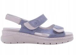 Comfortabel Kényelmes, damaszkuszi mintás, tépőzáras női szandál, kék színű, Suave 710134 méret 37 (710134-05)