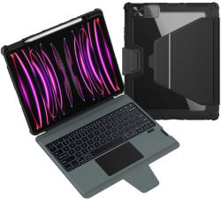 Nillkin Bumper Link billentyűzetes tok (Backlit Version) iPad Pro 12.9 (2020/2021/2022) és iPad Air 13 (2024/2025) készülékhez fekete (57983121332)