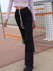 Shein XC11215 Shein Fekete Magas Derekú Nadrág (41) Xs