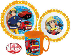  Sam a tűzoltó Rescue Mission étkészlet, micro műanyag szett bögrével 350 ml (JVL22222) - kidsfashion