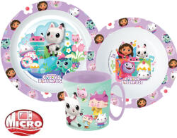  Gabi babaháza Wonderland étkészlet, micro műanyag szett bögrével 350 ml (JVL22255) - kidsfashion