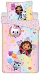 Jerry Fabrics Gabi babaháza Rainbow ágyneműhuzat 140×200cm, 70×90 cm (JFK040324)