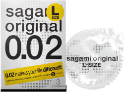 Sagami Original 0, 02 L - óvszer - 58mm (3db) (4974234811076) - bujaalmok