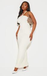 Prettylittlething IC33315 Prettylittlething Kötött Ruha Maxi Megkötős Nyakpánttal (47) XXL