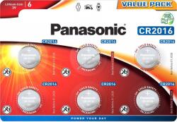 Panasonic gombelem CR2016 3V 90mAh 6db/csomag Lithium