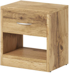  NAKA 1 Fiókos Éjjeliszekrény Wotan Tölgy Színben (wipPUNASN01DWDW0S3010)