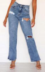 Prettylittlething DC35201 Prettylittlething Petite Farmer Nadrág Szakadás (48) S