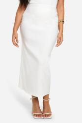 Boohoo Fehér Klasszikus Midaxi Szoknya Egyenes Sima Gumis Derékkal Boohoo 44