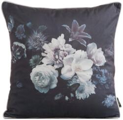 Takoy PREMIUM Kétoldalas bársony díszpárnahuzat virágmintával és díszes szegéllyel-HF-458002