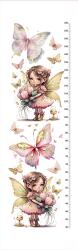 Takoy Panel fali mérőszalag gyerekeknek / vízálló poliészter pillangós tündérke