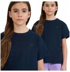 4F Lányka Pamut Póló, kerek nyakú, egyszínű, hétköznapi (4FJWMM00TTSHF2332)