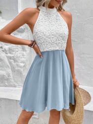 Shein XC32205 Shein Ruha Térdig Érő Csipkével Kék (41) S