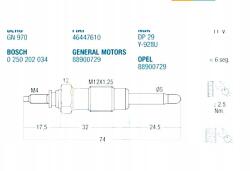 FAE Izzógyertya Fiat/lancia 1, 9 Sofőr asszisztens #33