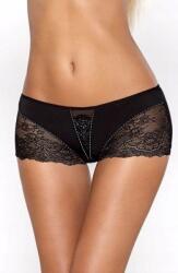 Paripari Női rövidnadrág PariPari Mia, fekete, csipkés, rugalmas