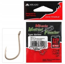 Mikado Method Feeder Horog 14-es méretben, szakállas, barna színű Mikado (HMF12-14)