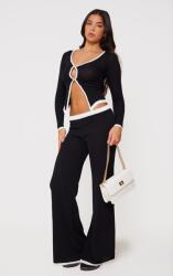 Prettylittlething IC97101 Kontrasztos Kötött Nadrág Széles Prettylittlething (47) M
