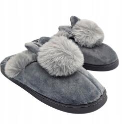 Chung shi Női téli papucs, meleg otthoni Topánka nyúl mintás, 38-39-es méret (Kapcie Papcie Laczki Klapki Mięciutkie)