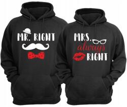  Kapucnis pulóver pároknak, king queen, szett, pamut-poliészter