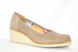 Loretta Vitale Bézs bőr félcipő Galant 949 éktalpú 40-es méret (949)