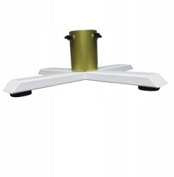  Karácsonyfa Állvány Fém Karácsonyfa Állvány Acél Nagy Stabil Fehér (60x60)