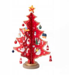 Home Styling Collection Összecsukható Fa Karácsonyfa Dekoratív Medálokkal 26 CM (GR9121340)