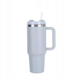  Thermo Bögre Szívószállal 1200ML Thermo Bögre Szívószállal Szürke