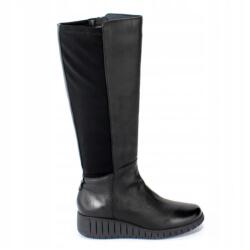 Marco Tozzi fekete térdcsizma 25614 Stretch, 37-es méret (25614)