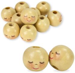  Fagolyó festett arccal - alvó 20mm 10db/cs