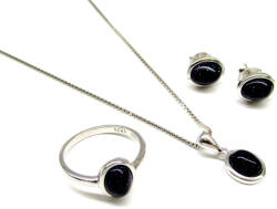 Stella Nera (FEKETE CSILLAG) ezüst szett - 10 mm (2025121813)