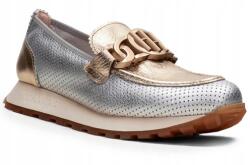 Hispanitas Ezüst Színű Női Mokaszin Díszítő Lánccal Hispanitas HV243432 38-as méret (HV243432)