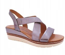 Marco Tozzi Női ezüst éksarkú szandál Marco Tozzi 2-28721 37-es méret (2-28721)