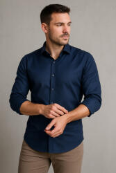 Thomas Jeans férfi slim fit ing, sötétkék