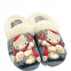 Sanital Flex Női 3D maci papucs Sanital Flex szürke Z26606X méret39 (Z26606X)