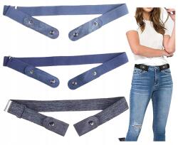  Öv nadrághoz csat nélkül gumi elasztikus női férfi ajándék övek -3db (5905965218154)