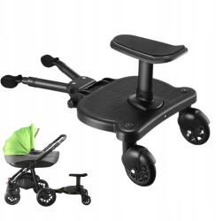 Jalan Gyerekkocsi Kiegészítő Üléssel, Fekete, Univerzális, 3-7 Éves Korig, 25 Kg (DRKTYUMI)