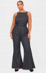 Prettylittlething KC15204 Prettylittlething Csíkos Overál Nadrág Harang Öv (47) XXL