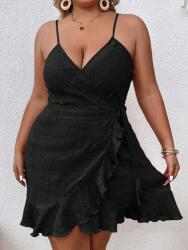 Shein XC34306 Shein Megkötős Ruha Fodros Vállpántokkal (41) 46