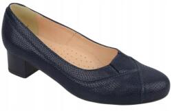 about you Espinto C604/7 Navy Kígyómintás Bőr Magassarkú Cipő r36 (c604/7)