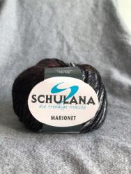 SCHULANA Marionet fonal olasz gyapjú szín 104 fekete-barna-sárga 50g (104)